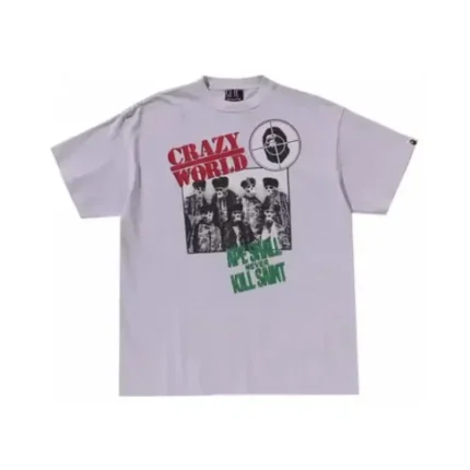 Gray BAPE x Saint Mx Speech Tee
