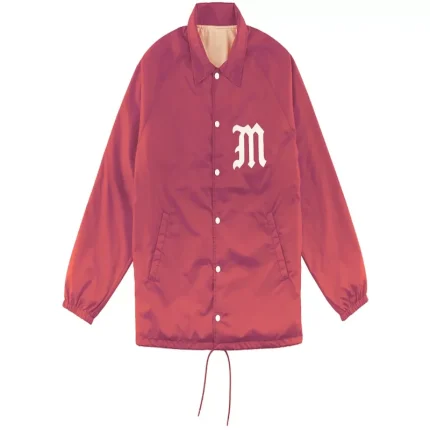 Red Coach Denim Tears Varsity jacket